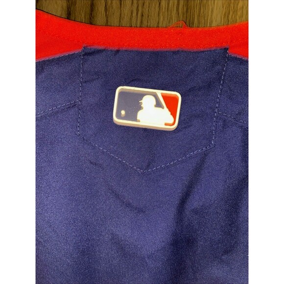 TEXAS RANGERS MLB Majestic Pullover Windbreaker Pockets Embroidered Logo Sz 2XL - Picture 10 of 16
